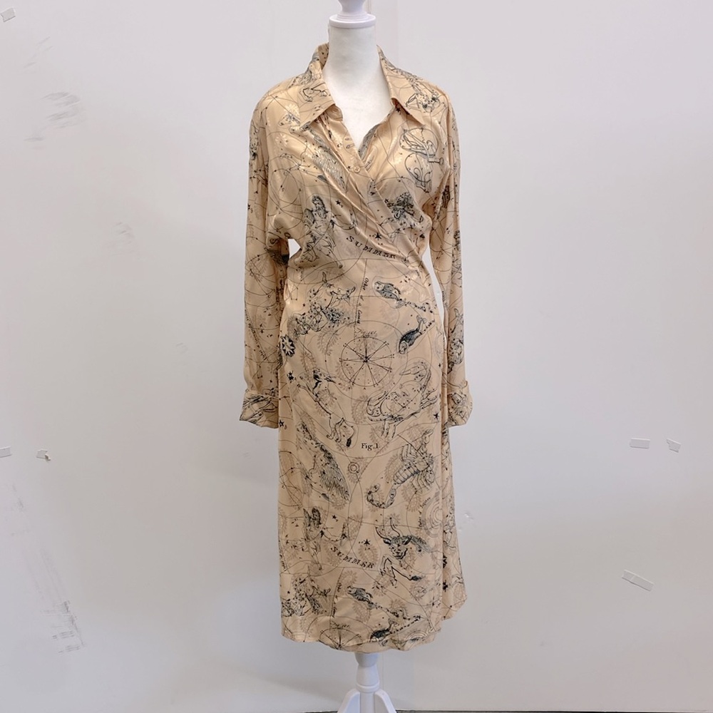 Acne Studios Cosmos Wrap Dress